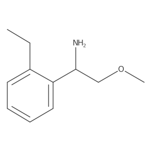 (S)-1-(2-Ethylphenyl)-2-methoxyethan-1-amine Structure