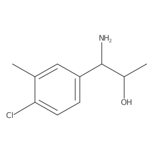 (1R,2S)-1-Amino-1-(4-chloro-3-methylphenyl)propan-2-OL结构式