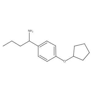1-(4-Cyclopentyloxyphenyl)butylamine结构式