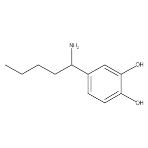 4-(1-Aminopentyl)benzene-1,2-diol结构式