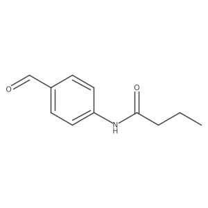 Butanamide, N-(4-formylphenyl)- Structure