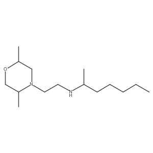4-Morpholineethanamine, 2,5-dimethyl-N-(1-methylhexyl)- Structure