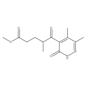 I(2)-Alanine, N-[(2,3-dihydro-5,6-dimethyl-3-oxo-4-pyridazinyl)carbonyl]-N-methyl-, methyl ester Structure