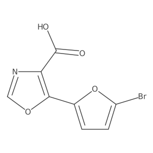 5-(5-Bromofuran-2-yl)oxazole-4-carboxylic acid结构式