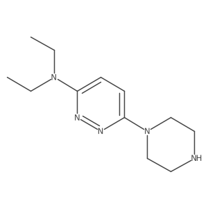 N,N-diethyl-6-(piperazin-1-yl)pyridazin-3-amine Structure