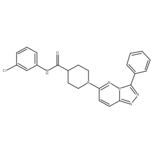 N-(3-chlorophenyl)-1-(3-phenyl[1,2,4]triazolo[4,3-b]pyridazin-6-yl)piperidine-4-carboxamide Structure