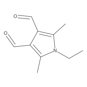 1-ethyl-2,5-dimethyl-1H-pyrrole-3,4-dicarbaldehyde Structure