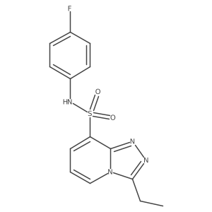 3-ethyl-N-(4-fluorophenyl)[1,2,4]triazolo[4,3-a]pyridine-8-sulfonamide Structure