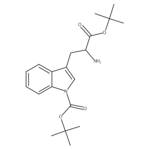 tert-butyl 3-[(2R)-2-amino-3-(tert-butoxy)-3-oxopropyl]-1H-indole-1-carboxylate Structure