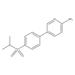 4-(6-Aminopyridin-3-yl)-N,N-dimethylbenzenesulfonamide Structure