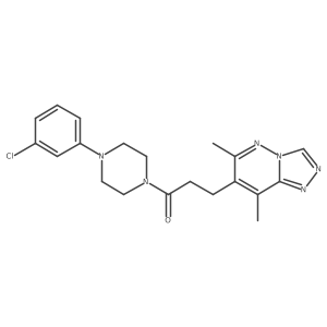 1-[4-(3-Chlorophenyl)piperazin-1-yl]-3-(6,8-dimethyl[1,2,4]triazolo[4,3-b]pyridazin-7-yl)propan-1-one Structure