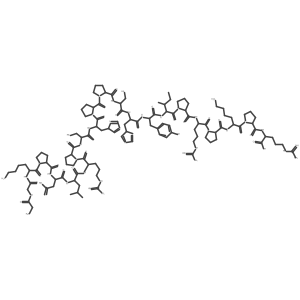 Waglerin I (Trimeresurus wagleri venom reduced) Structure
