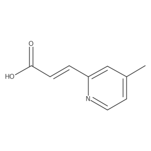 (E)-3-(4-Methylpyridin-2-yl)acrylic acid结构式