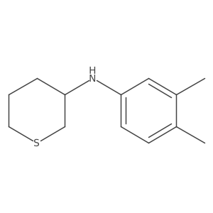 N-(3,4-dimethylphenyl)thian-3-amine Structure