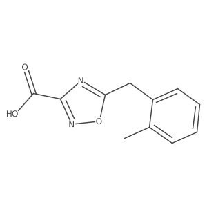 5-(2-Methylbenzyl)-1,2,4-oxadiazole-3-carboxylic acid Structure
