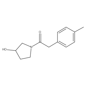 1-(3-Hydroxypyrrolidin-1-yl)-2-(4-methylphenyl)ethan-1-one Structure