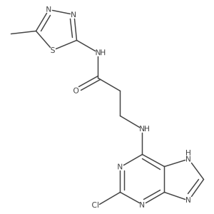 C11H11ClN8OS Structure