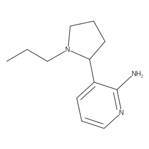 3-(1-Propylpyrrolidin-2-yl)pyridin-2-amine结构式