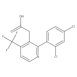 2-(2,4-Dichlorophenyl)-4-(trifluoromethyl)pyridine-3-acetic acid结构式