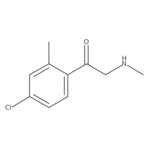 1-(4-Chloro-2-methylphenyl)-2-(methylamino)ethan-1-one Structure