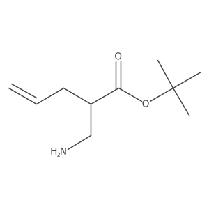 tert-Butyl 2-(aminomethyl)pent-4-enoate Structure