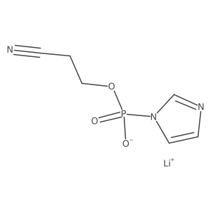 Lithium 2-Cyanoethyl (1H-Imidazol-1-yl)phosphonate结构式