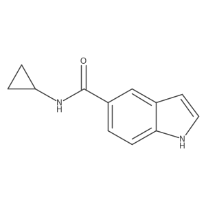 N-cyclopropyl-1H-indole-5-carboxamide结构式