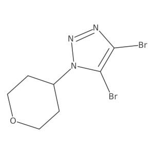 4,5-Dibromo-1-(tetrahydro-2H-pyran-4-yl)-1H-1,2,3-triazole Structure