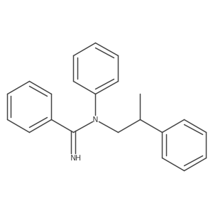 Benzenecarboximidamide, N-phenyl-N-(2-phenylpropyl)-结构式