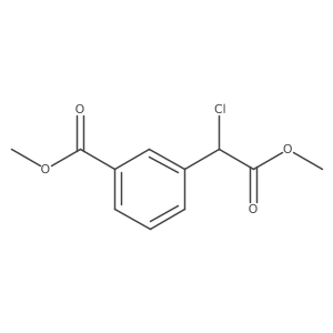 Methyl 3-(1-chloro-2-methoxy-2-oxoethyl)benzoate Structure