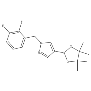 1-(2,3-Difluoro-benzyl)-4-(4,4,5,5-tetramethyl-[1,3,2]dioxaborolan-2-yl)-1H-pyrazole结构式