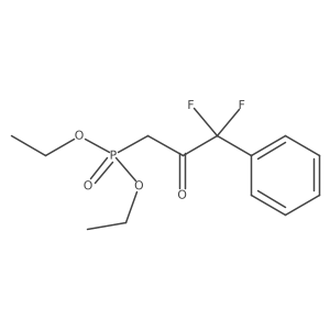Diethyl (3,3-difluoro-2-oxo-3-phenylpropyl)phosphonate Structure