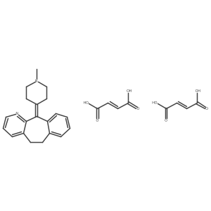 Azatadine 2-butenedioate Structure