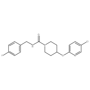4-((5-chloropyridin-2-yl)oxy)-N-(4-fluorobenzyl)piperidine-1-carboxamide Structure