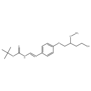 N-[[4-[2-(aminooxy)-4-hydroxybutoxy]phenyl]iminomethyl]carbamic acid 1,1-dimethylethyl ester Structure