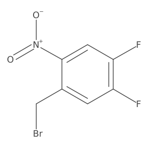1-(Bromomethyl)-4,5-difluoro-2-nitrobenzene结构式
