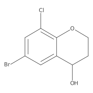 6-Bromo-8-chlorochroman-4-ol Structure