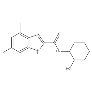 N-(2-hydroxycyclohexyl)-4,6-dimethyl-1H-indole-2-carboxamide Structure
