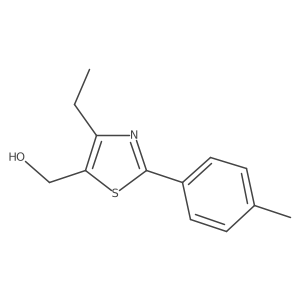 (4-Ethyl-2-(p-tolyl)thiazol-5-yl)methanol结构式