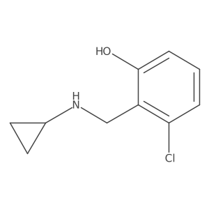 3-Chloro-2-[(cyclopropylamino)methyl]phenol结构式