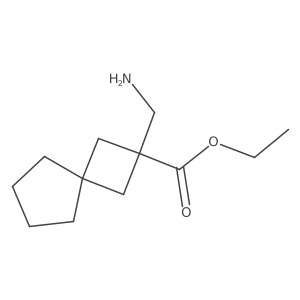 Ethyl 2-(aminomethyl)spiro[3.4]octane-2-carboxylate Structure