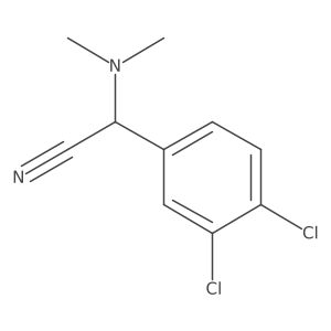 2-(3,4-dichlorophenyl)-2-(dimethylamino)acetonitrile结构式