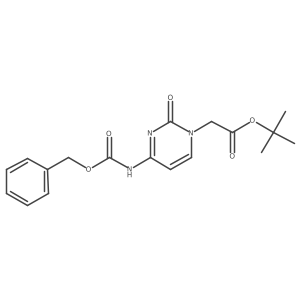 tert-Butyl 2-(4-(((benzyloxy)carbonyl)amino)-2-oxopyrimidin-1(2H)-yl)acetate Structure