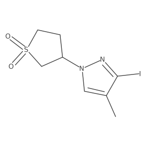 3-(3-iodo-4-methyl-1H-pyrazol-1-yl)-1lambda6-thiolane-1,1-dione Structure