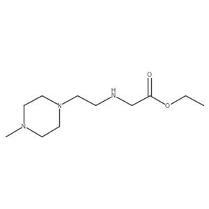 Ethyl 2-{[2-(4-methylpiperazin-1-yl)ethyl]amino}acetate Structure