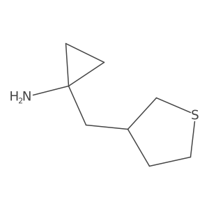 1-[(Thiolan-3-yl)methyl]cyclopropan-1-amine结构式
