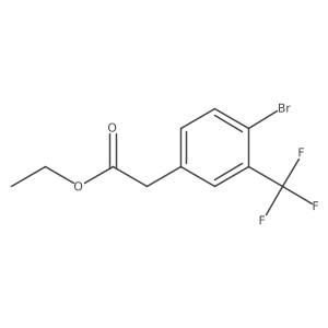 Ethyl 2-[4-bromo-3-(trifluoromethyl)phenyl]acetate Structure