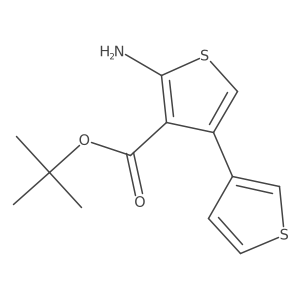Tert-butyl 2-amino-4-(thiophen-3-YL)thiophene-3-carboxylate Structure
