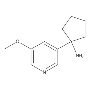 1-(5-Methoxypyridin-3-yl)cyclopentan-1-amine结构式