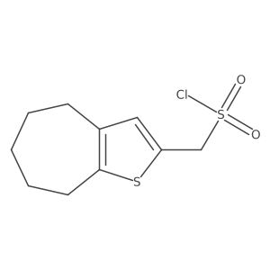 4H-Cyclohepta[b]thiophene-2-methanesulfonyl chloride, 5,6,7,8-tetrahydro-结构式